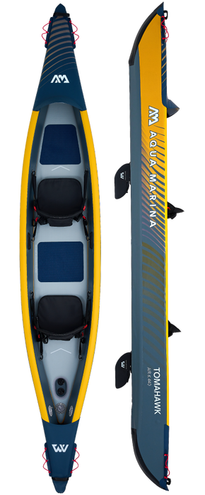 Aqua Marina TOMAHAWK AIR-K 14'5" Inflatable High Pressure Speed Kayak / Canoe (2023)