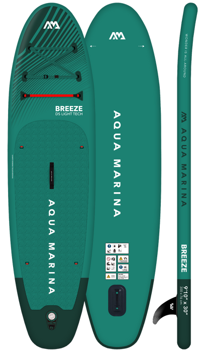 Aqua Marina BREEZE 9'10" Inflatable Paddle Board All-Around SUP (2023)