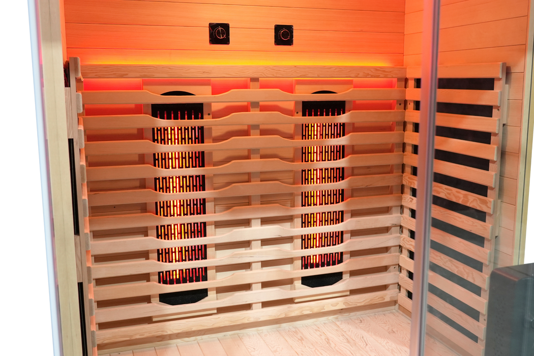 Blisspod I Vantaa RED I All-In-One - Full Spectrum + Red Light Therapy I Indoor Premium Sauna I 2 Person