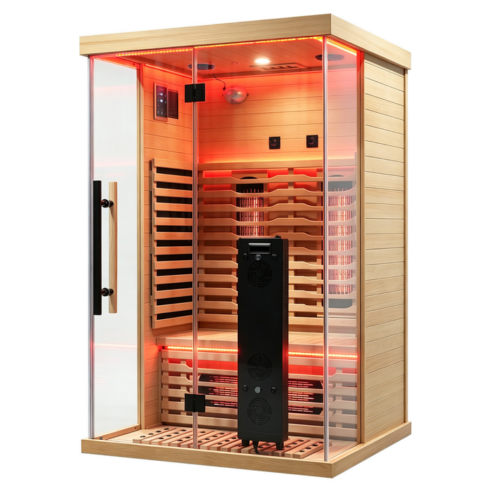 Blisspod I Vantaa RED I All-In-One - Full Spectrum + Red Light Therapy I Indoor Premium Sauna I 2 Person