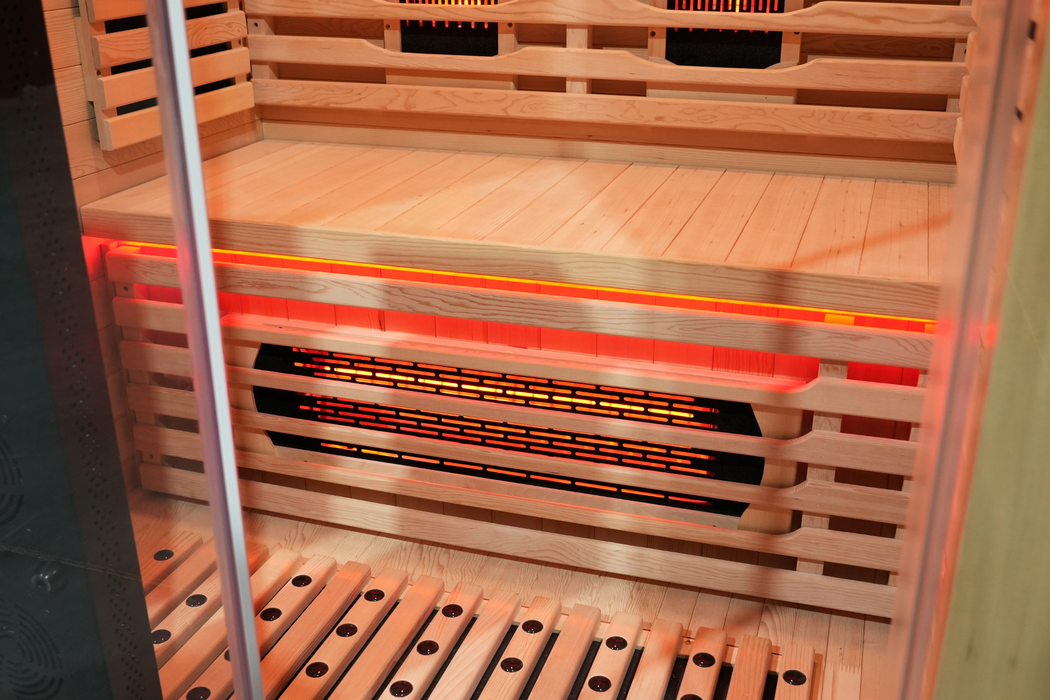 Blisspod I Venetian RED I All-In-One - Full Spectrum + Red Light Therapy I Indoor Premium Sauna I 2 Person