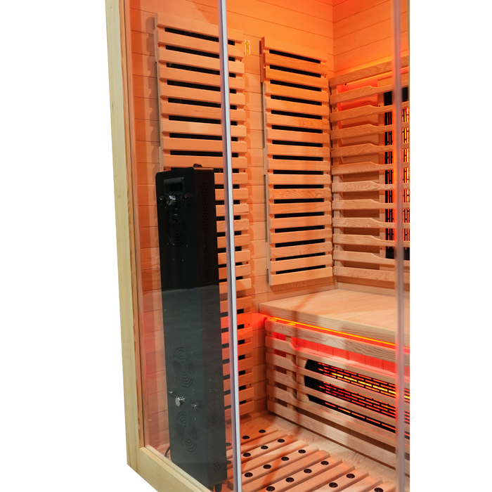 Blisspod I Venetian RED I All-In-One - Full Spectrum + Red Light Therapy I Indoor Premium Sauna I 2 Person