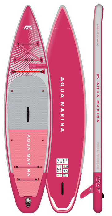 Aqua Marina CORAL TOURING-R 11'6" Inflatable Paddle Board Touring SUP (2023)