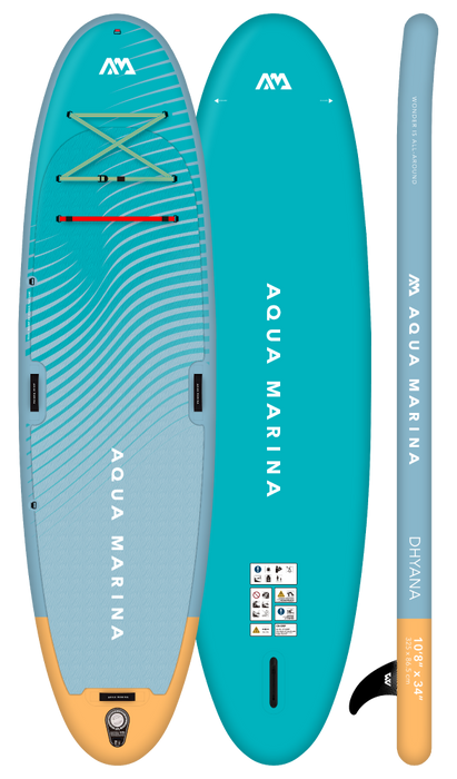 Aqua Marina DHYANA 10'8" Inflatable Paddle Board Fitness SUP (2023)