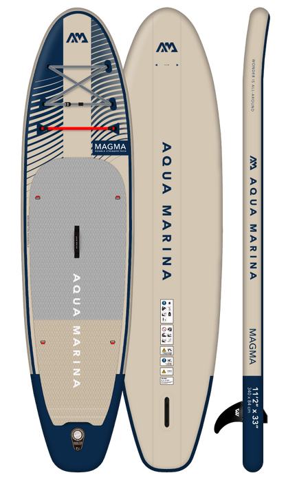 Aqua Marina MAGMA 11'2" Inflatable Paddle Board All-Around Advanced SUP (2023)