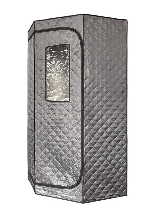 Blisspod Portable Personal Full Body 60 Min Rapid Steam Sauna | Pentagonal | Grey | Powerful 1600 Watts | 3.6L Stronger Steamer | 90X90X190cm