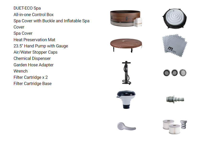 MSPA DUET, FRAME SERIES, Inflatable Hot Tub & SPA – 6 Person