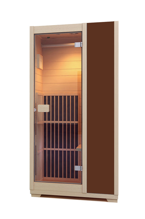 Blisspod, Vienna, Far Infrared Sauna Canadian Hemlock Very Low EMF Sauna, 3 Heaters – 1 Person