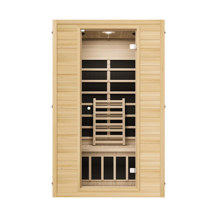 Blisspod, Vienna, Far Infrared Sauna Canadian Hemlock Very Low EMF Sauna, 5 Heaters – 2 Persons