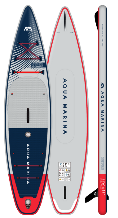 Aqua Marina HYPER 11'6" Inflatable Paddle Board Touring SUP (2023)