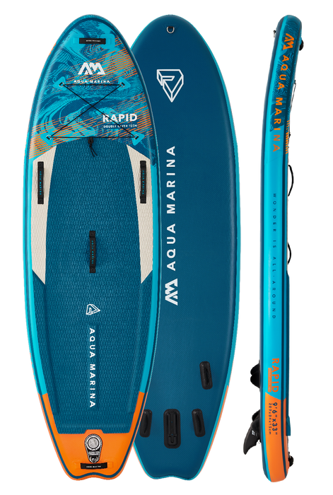 Aqua Marina RAPID 9'6" Inflatable Paddle Board River SUP