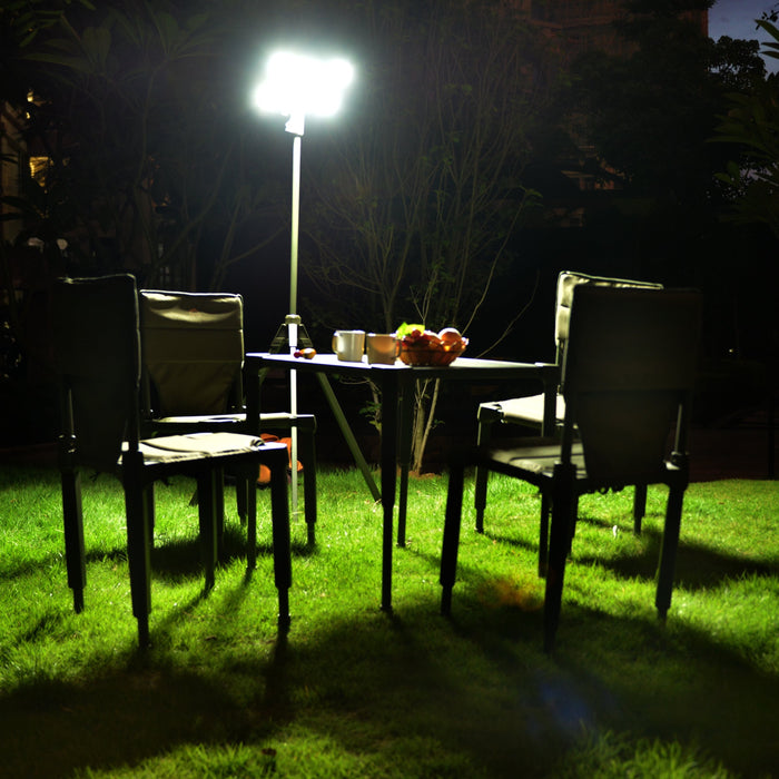 TRU De-LIGHT WHITENIGHT Multipurpose Solar / AC / DC - Garden, Camping Main Light + 3 Independent Detachable Multi Mode Side Lights / Tripod + Carrying Bag