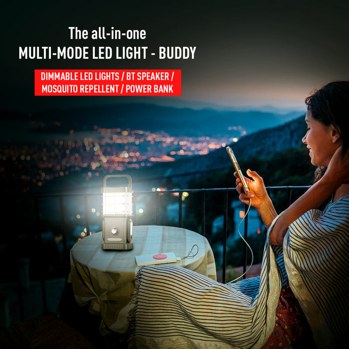 TRU De-LIGHT BUDDY Dimmable Lamp / Power Bank / Bluetooth Speaker / Independent Side Lamps - Music / Decoration - All-In-One