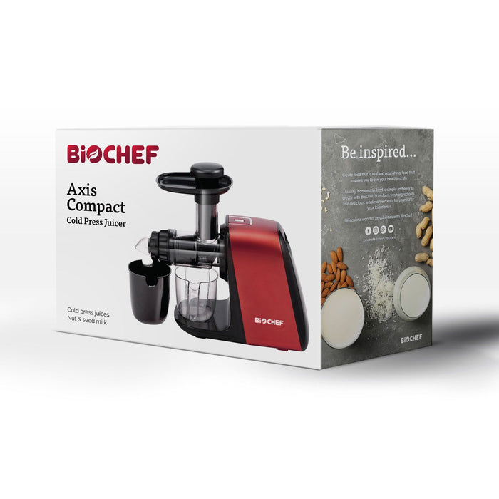 Axis - Compact, Cold Press, Masticating, a Complete Juicer - RED