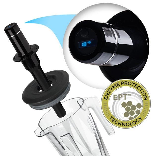 Living Food Blender, Enzyme Protection Technology, LED Touch, BLACK