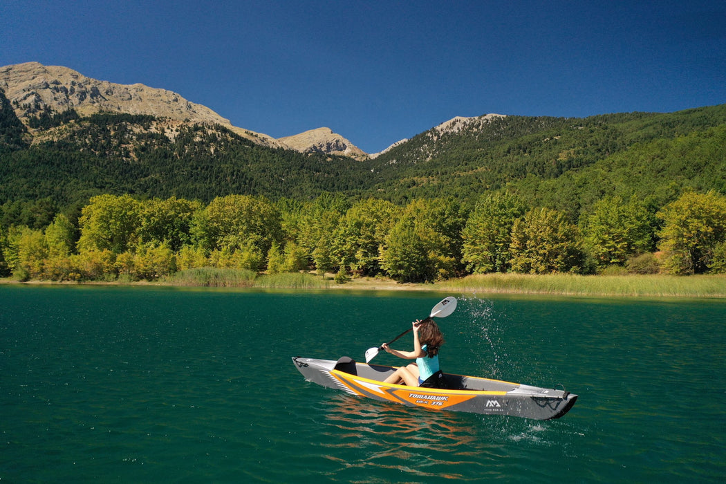 Aqua Marina TOMAHAWK AIR-K 12'4" Inflatable High Pressure Speed Kayak / Canoe