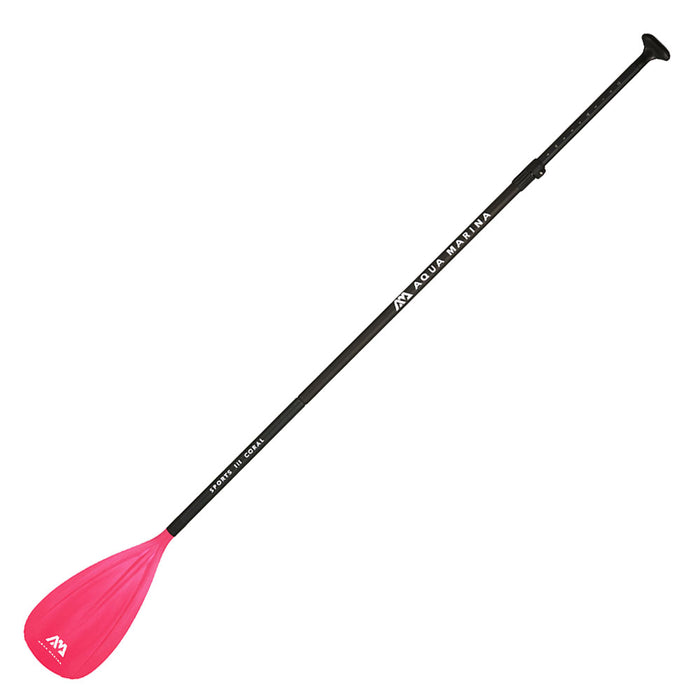 SPORTS III CORAL Adjustable Aluminum iSUP Paddle (CORAL Exclusive)