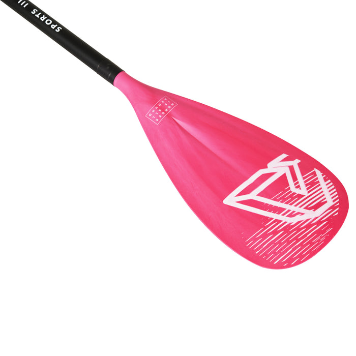 SPORTS III CORAL Adjustable Aluminum iSUP Paddle (CORAL Exclusive)