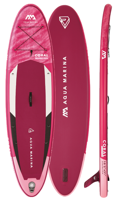 Aqua Marina CORAL 10'2" Inflatable Paddle Board All-Around Advanced SUP