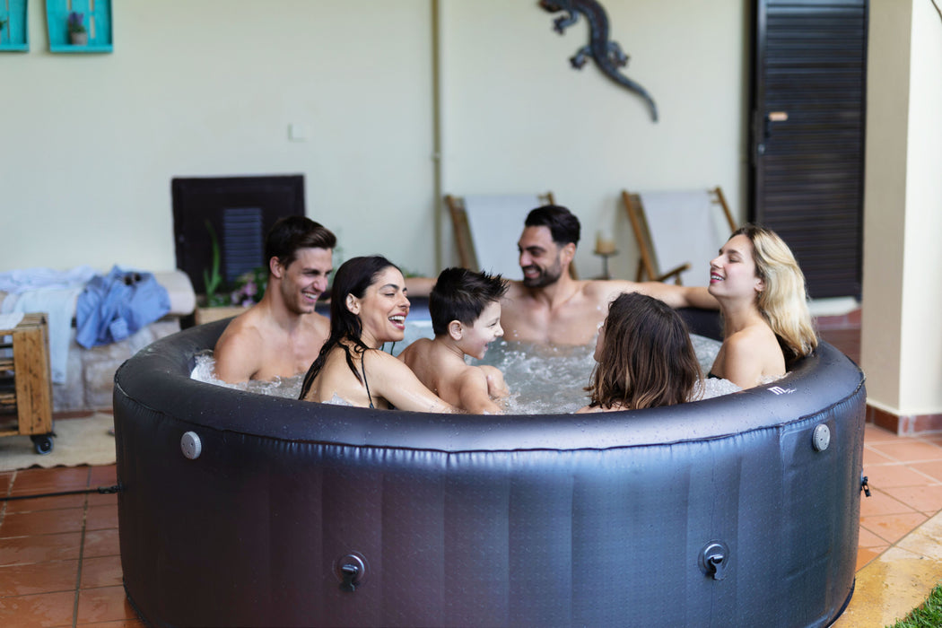 MSPA, CARLTON, MUSE SERIES, Self-Inflatable Hot Tub & Spa, Hydromessage Jets &amp; Air Bubble System, Round - 4 Persons