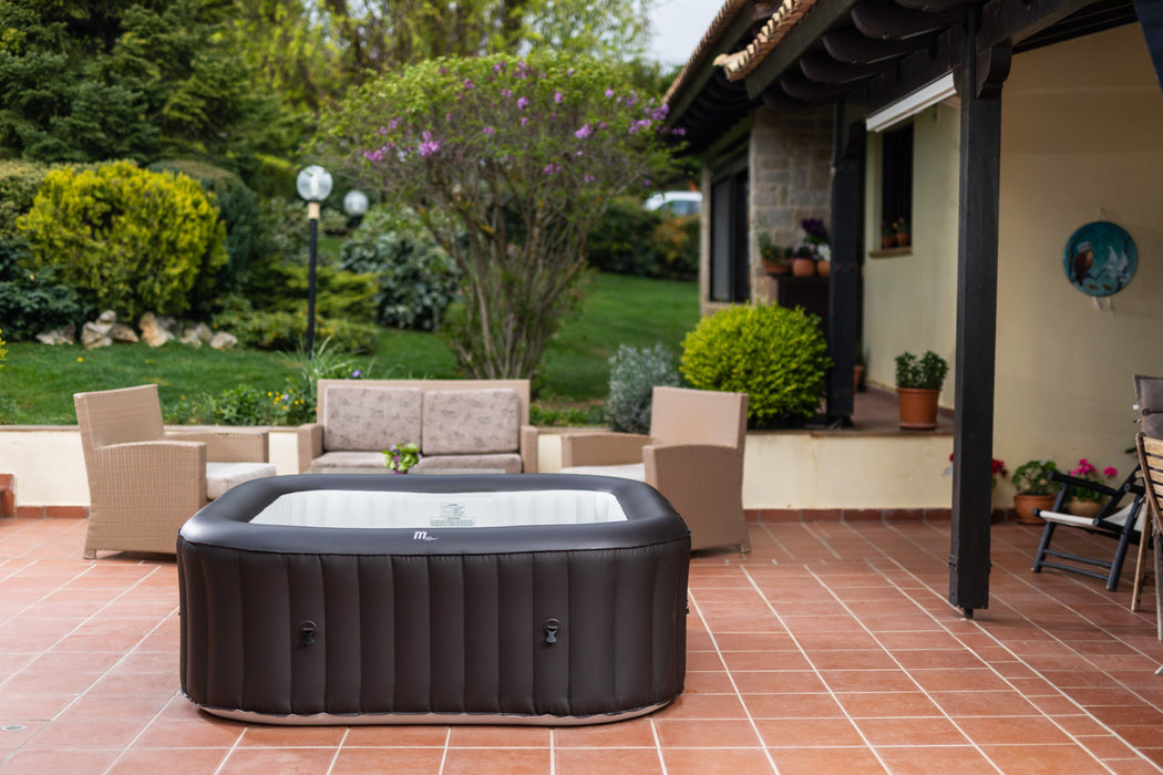 MSPA, VITO, URBAN SERIES, Self-Inflatable Hot Tub & Spa, 132 Air Bubble System, One Piece Quick Setup, Square - 6 Persons