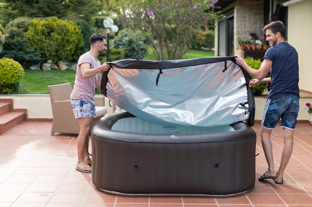 MSPA, VITO, URBAN SERIES, Self-Inflatable Hot Tub & Spa, 132 Air Bubble System, One Piece Quick Setup, Square - 6 Persons