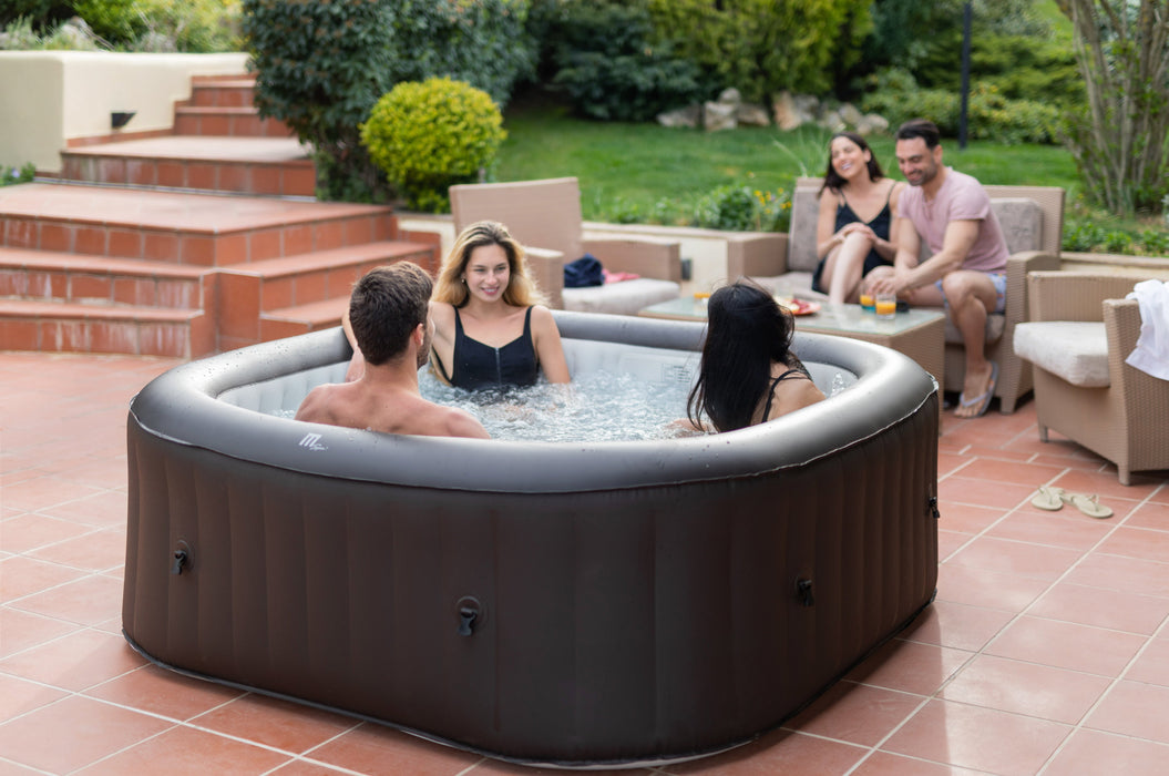 MSPA, VITO, URBAN SERIES, Self-Inflatable Hot Tub & Spa, 132 Air Bubble System, One Piece Quick Setup, Square - 6 Persons