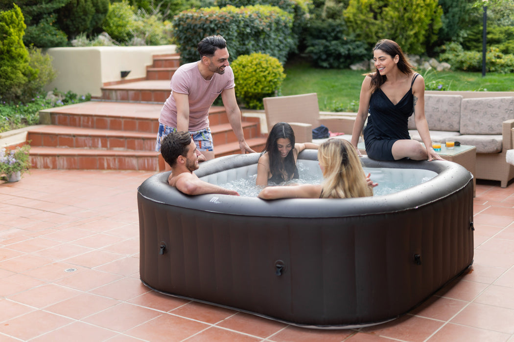 MSPA, VITO, URBAN SERIES, Self-Inflatable Hot Tub & Spa, 132 Air Bubble System, One Piece Quick Setup, Square - 6 Persons