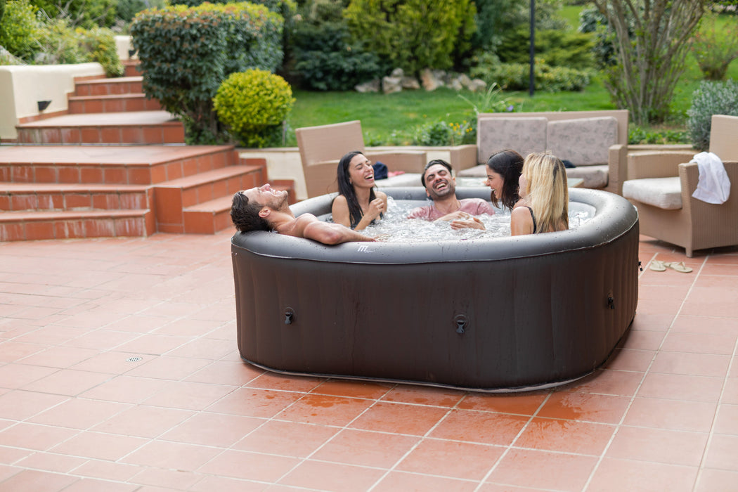 MSPA, VITO, URBAN SERIES, Self-Inflatable Hot Tub & Spa, 132 Air Bubble System, One Piece Quick Setup, Square - 6 Persons