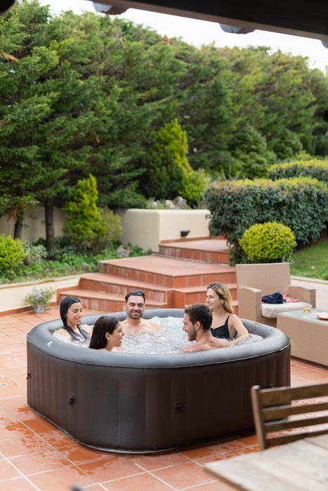 MSPA, VITO, URBAN SERIES, Self-Inflatable Hot Tub & Spa, 132 Air Bubble System, One Piece Quick Setup, Square - 6 Persons