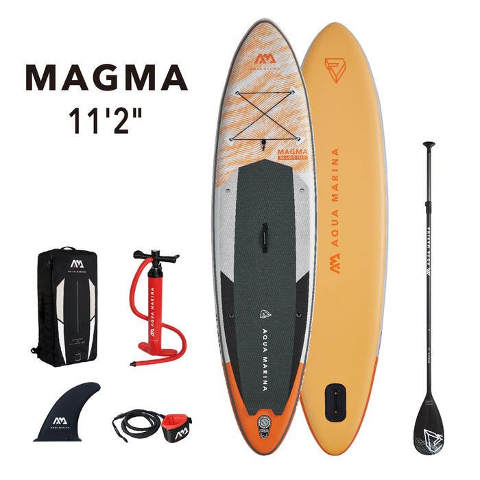 Tavola SUP Aquamarina Magma 11'2'' - Gonfiabile Multicolore Per Adulti - Foto 13