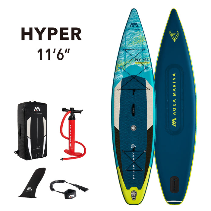 Aqua Marina HYPER 11'6" Inflatable Paddle Board Touring SUP