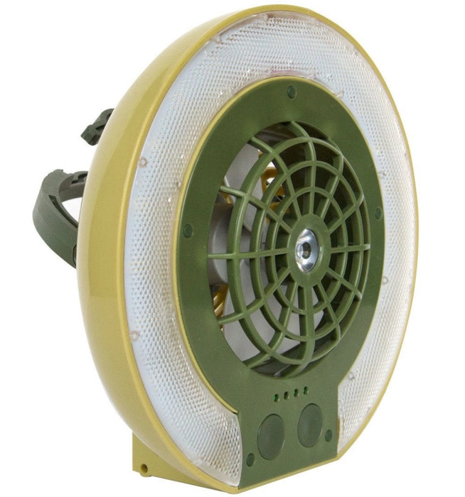 TRU De-LIGHT LiteBreeze LED Multi-Use Multipurpose Disc Fan / Light For Work / Play - Indoor / Outdoor Use